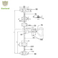 GL-11125 Truck Steel Door Lock With Triangle Handle